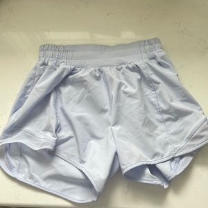 Lululemon light blue 4” hotty hots
